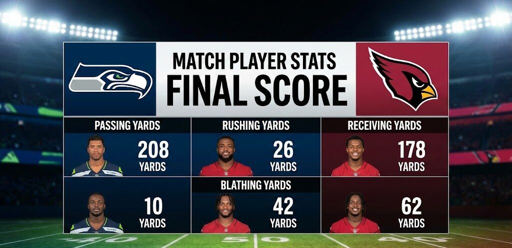 Seahawks vs Arizona Cardinals Match Player Stats