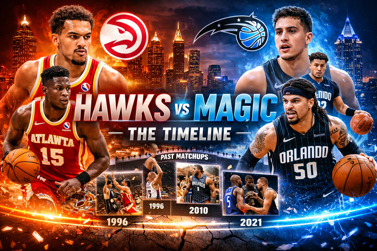 Atlanta Hawks vs Orlando Magic Timeline