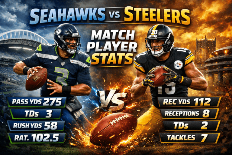Seahawks vs Pittsburgh Steelers Match Player Stats