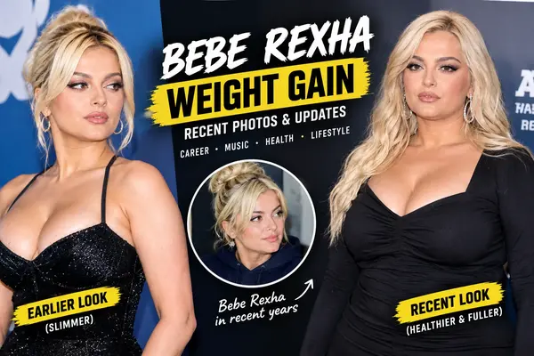 Bebe Rexha in recent photos featured in a weight gain discussion