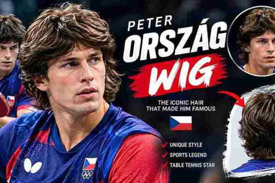 Peter Ország with a voluminous, shaggy brown hairstyle